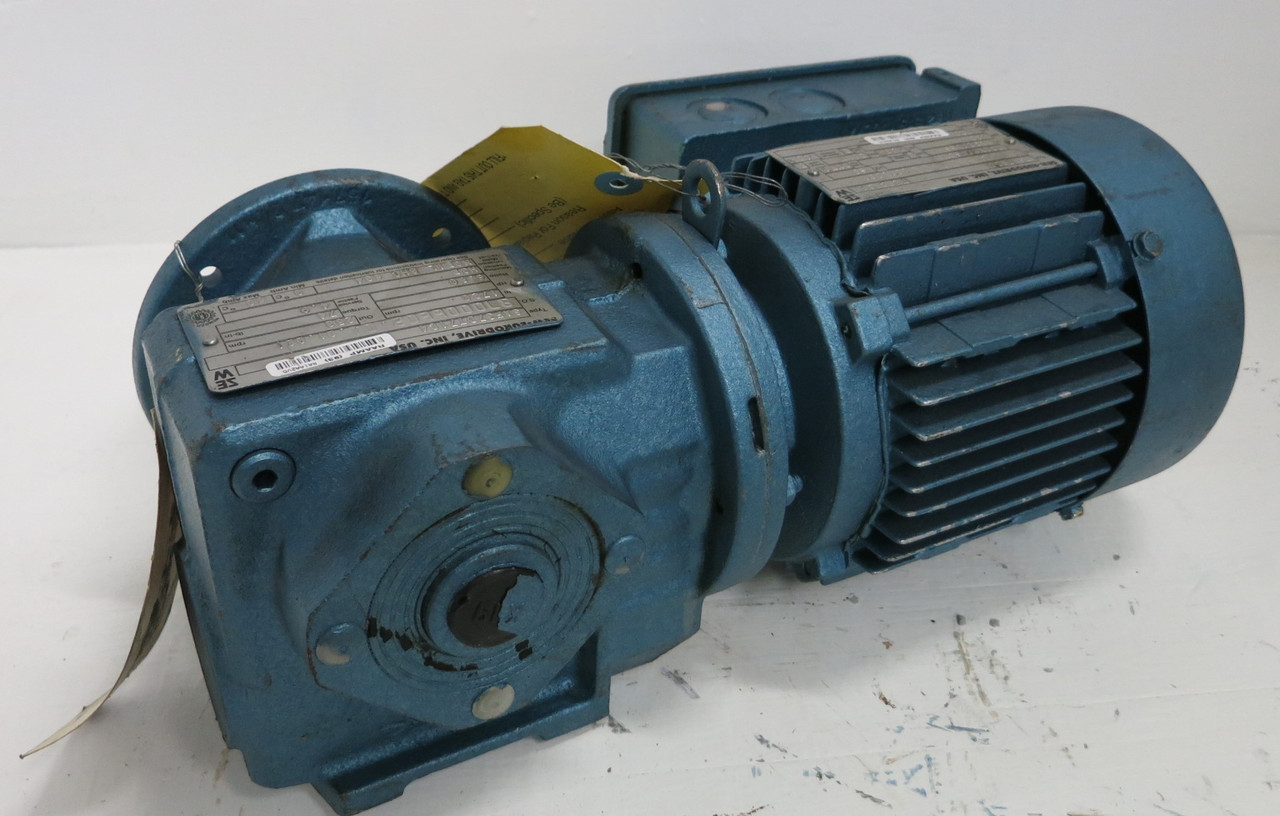 Sew Eurodrive DFT71C4 0.33 HP 460V DT79 Gear Reducer Motor 1720